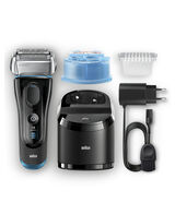 Series 5 Wet/Dry Electric Shaver Silver/Black Plus Clean & Charge Station